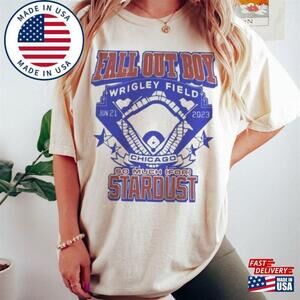 Fall Out Boy Unisex Wrigley Field Tour Shirt Sweat Trendy Band Fan T-Shirt